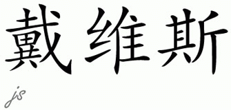 Chinese Name for Davis 