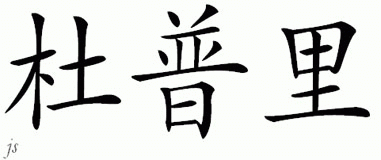 Chinese Name for Dupree 