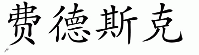 Chinese Name for Fedosick 