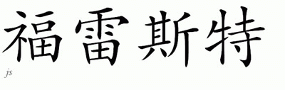 Chinese Name for Forester 