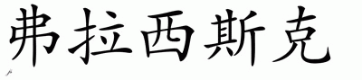 Chinese Name for Fracisco 