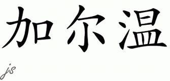 Chinese Name for Galvan 