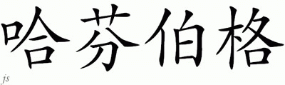 Chinese Name for Hafenberg 