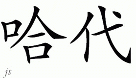 Chinese Name for Hardy 