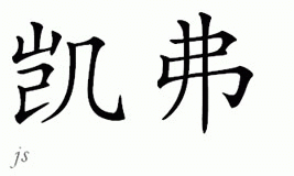 Chinese Name for Keefe 