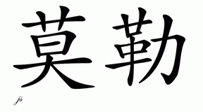 Chinese Name for Moller 