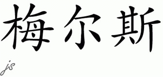 Chinese Name for Myers 