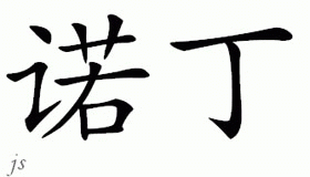 Chinese Name for Nordin 