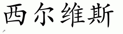 Chinese Name for Silvis 