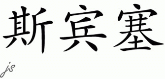Chinese Name for Spencer 
