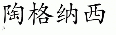 Chinese Name for Tognaci 