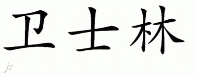 Chinese Name for Vissering 