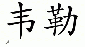 Chinese Name for Weller 