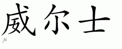 Chinese Name for Welsh 