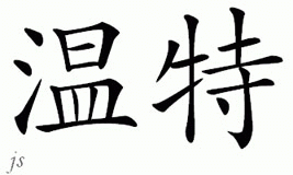 Chinese Name for Windt 