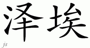 Chinese Name for Zeh 