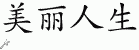 Chinese Characters for Beautiful Life 