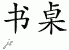 Chinese Characters for Desk 