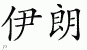 Chinese Characters for Iran 