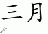 Chinese Characters for March 