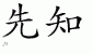 Chinese Characters for Prophet 