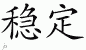 Chinese Characters for Stability 