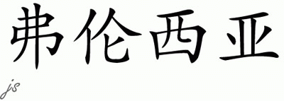 Chinese Name for Francia 